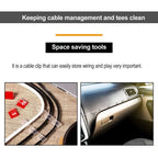 Car Cable Clamp Accessories Guiding Line Self-adhesive Line Management Clips Wiring Wire Arrangement Electrical Equipment WINDER