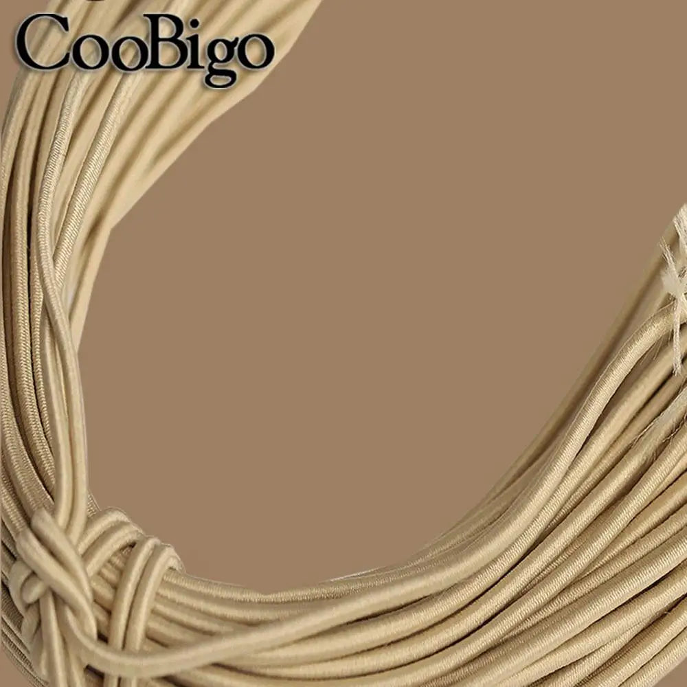 5 Meters 1mm 2mm 3mm Round Elastics Bungee Shock Cord Elastic Rope Rubber Band Strap String Cordon Shoelaces Sewing Accessories
