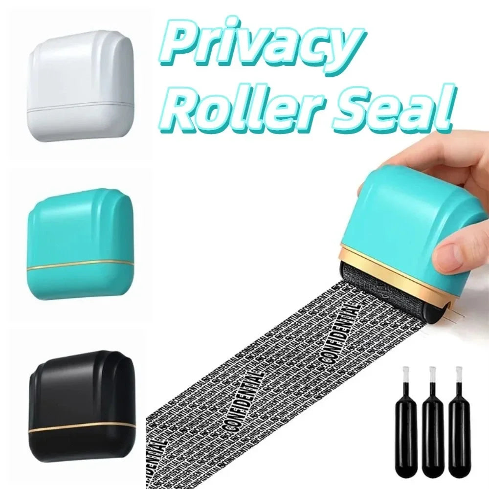 Wide-sized Privacy Roller Seal Leakproof Multi-Functional Wide Roller Stamp Ink Refill Privacy Applicator Confidential Seal