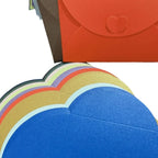 20pcs Colored pearlescent Envelope Thick Cardboard Small Foldable DIY Paper Envelopes Self Locking Buckle Letter Gift Card Cover