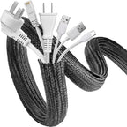 1m 3m 5m Braided Cable Sleeve Pet Nylon Wrapping Case Cover for Desk PC TV Wire Protector Cable Management Wrap