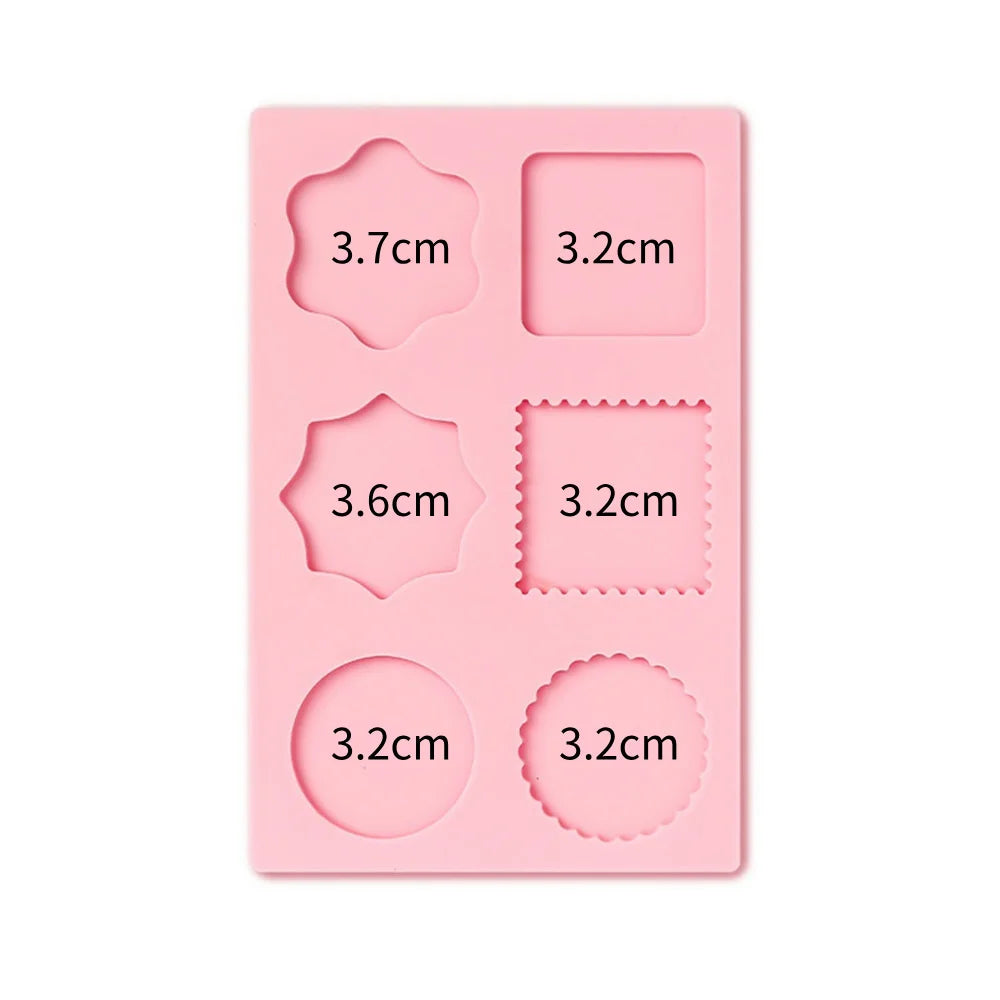 Wax Seal Stamp Silicone Mold Pad Multiple Sizes Sealing Wax Mould Mats Sealing Fix Shapes Envelope Invitation DIY Scrapbook Tool