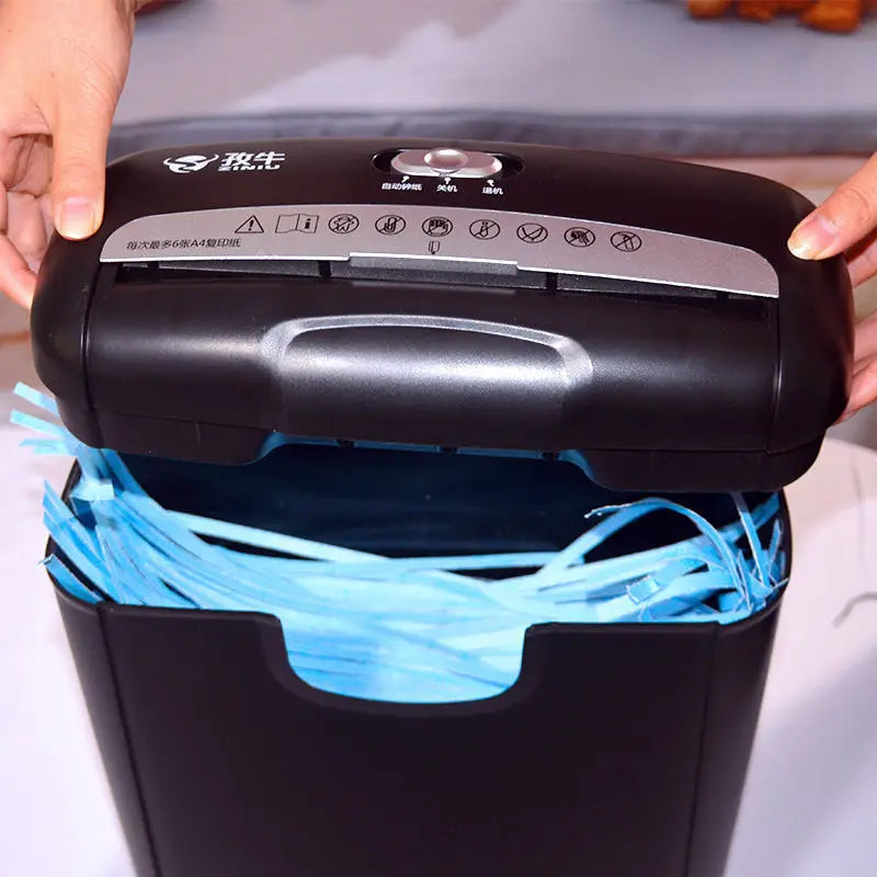 Small Shredder Grinder For Office Household A4 Size Paper Cutter Mini Gear Automatic Electric Bill Shredder Office Electronics