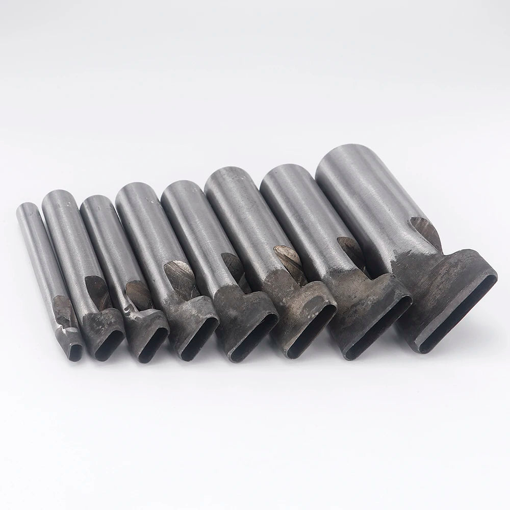1Pcs Oval Faux Leathercraft Hole Punch Tool, 4mm Wide, 5-30mm Long for DIY Bags, Shoes & Belts - Heavy Duty Hand Crafting Tool