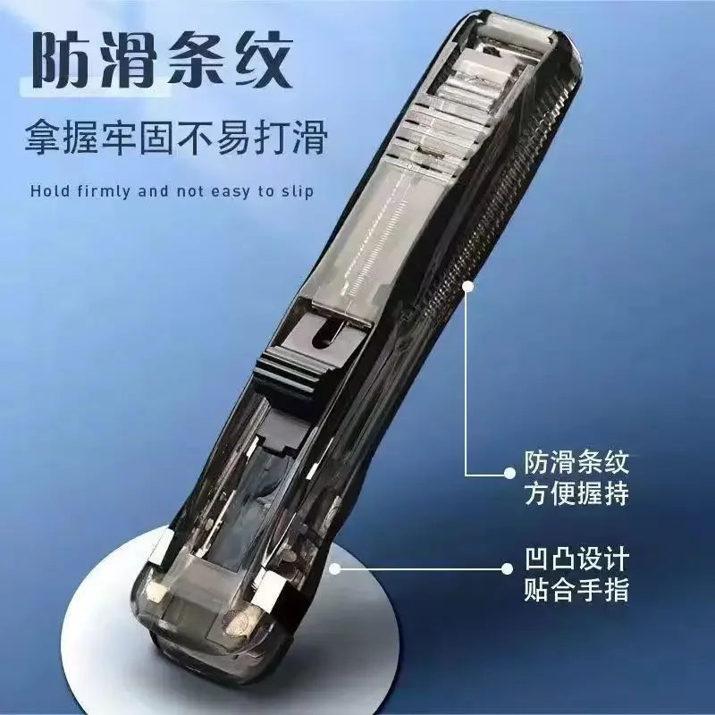 Reusable Metal Push Clip Staple Remover Paper Fixing Organizing Stapler Push Clamp Paper Binding File Office Stationary