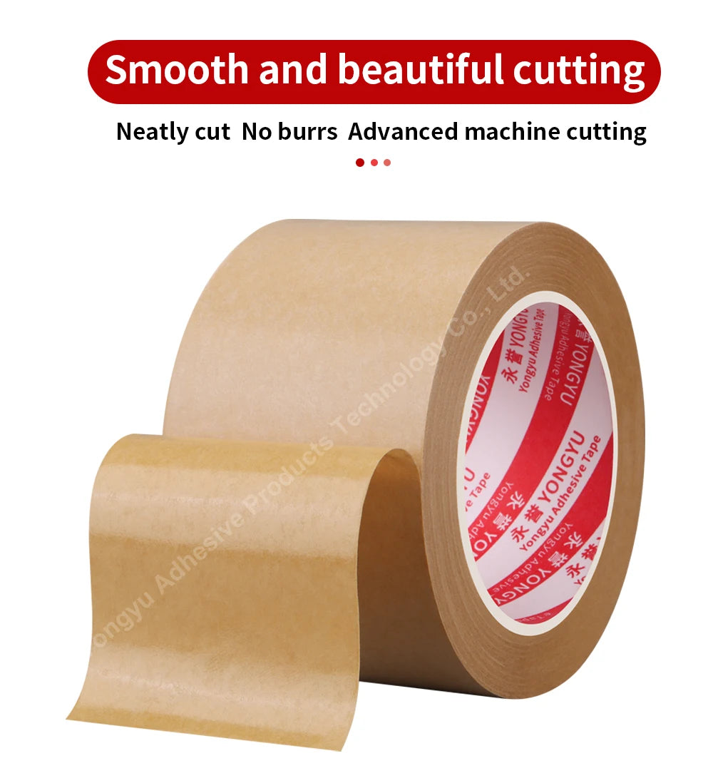 Water free kraft paper tape, environmentally friendly for writing, sealing tape, used for masking, sealing, and packaging