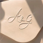 Customize Embossing Stamp Wedding Monogram Embosser Stamp,Personalized 2 initials Embosser Stamp,Wedding gift,hand held embosser