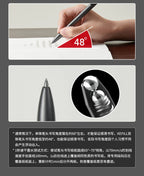 KACO Gel Pens Press Signature Pen Stationery Metal Pen Clip 0.5mm Black Ink Quicking Drying Large Capacity 800M Smooth Writing