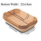 Paper for Airfrier Anti Fat Hot Air Fryer Silicone Oil Paper Air Fryer Liner Non-fat Paper Oven Accessories Nonstick Parchment