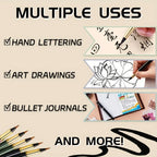 1pc Calligraphy Brush Pen,Ink-adding Fountain Pen with Fine Tip for Hand Lettering,Art Drawing,Journaling for Adults,Students