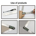 SHANHR 200mm/300 mm Digital Meter Angle Inclinometer Angle Digital Ruler Electron Goniometer Protractor Angle Finder