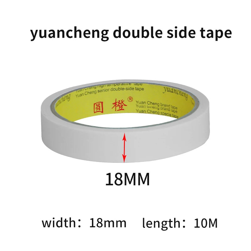 10M White Double Sided Tape Ultra-thin High-adhesive Super Strong Hand Tearable Tape 5-40mm Wide for Crafting And Packaging