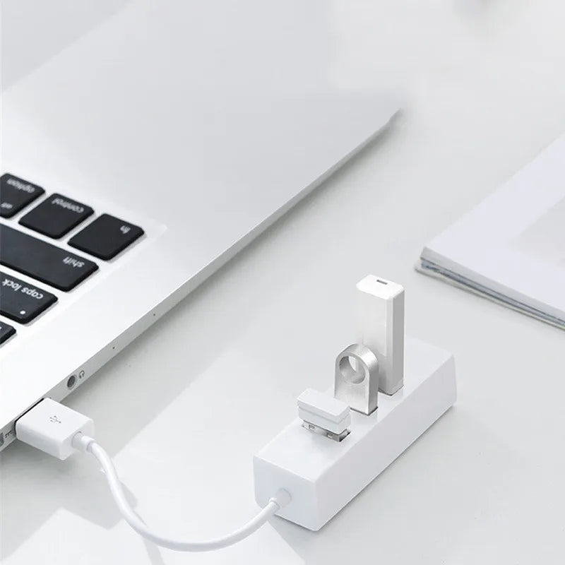 Multi USB 2.0 Hub USB Splitter Power Adapter 4 Port All In One High Speed Hub for PC Windows Computer Accessories