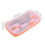 1Set Compass Protractor Ruler Set Plastic Alloy Math Drawing Tools for Students High School Geometry Class Portable Lightweight