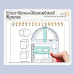 For School Multifunctional Primary School Activity Drawing Geometric Ruler Triangle Ruler Compass Protractor Set Measuring Tool