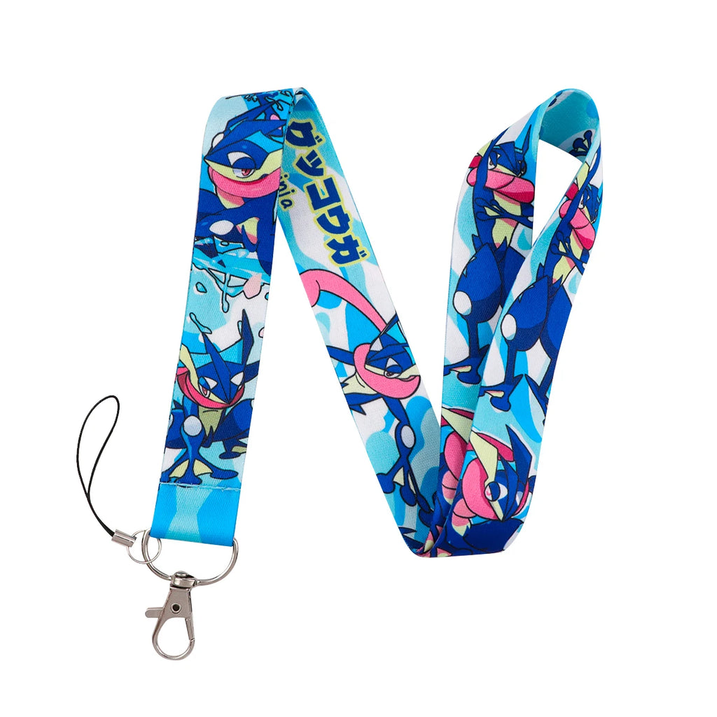 Cute Anime Monster Lanyard Card Holder Colorful Neck Strap for Key ID Card Phone Straps Badge Holder Key Ring Accessories Gifts