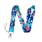 Cute Anime Monster Lanyard Card Holder Colorful Neck Strap for Key ID Card Phone Straps Badge Holder Key Ring Accessories Gifts