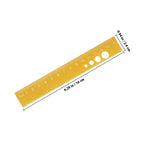 4Pcs Metal Ruler Set Aluminum Alloy Geometry Math Drawing Measuring Stationery Kit for Students School Office Use
