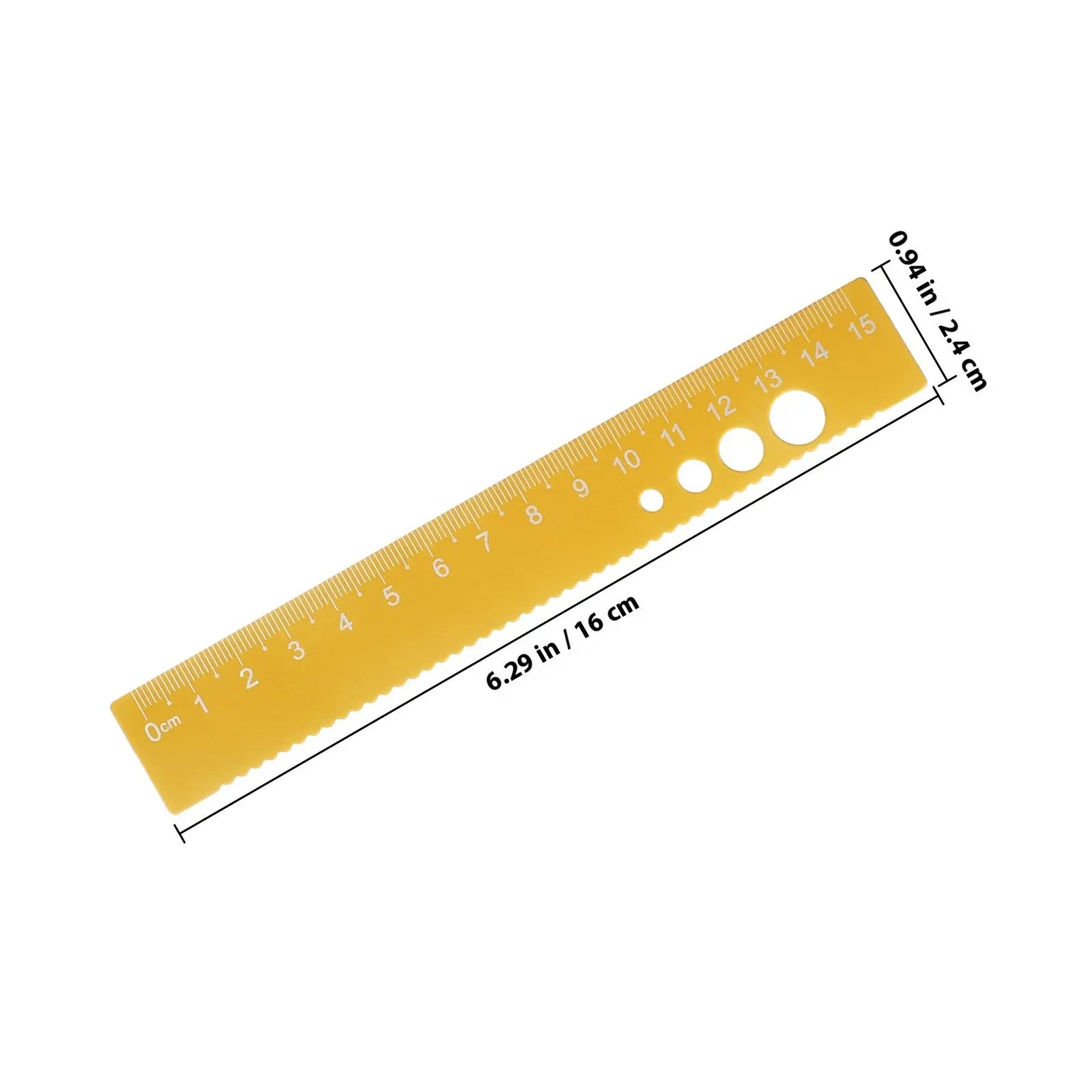 4Pcs Metal Ruler Set Aluminum Alloy Geometry Math Drawing Measuring Stationery Kit for Students School Office Use