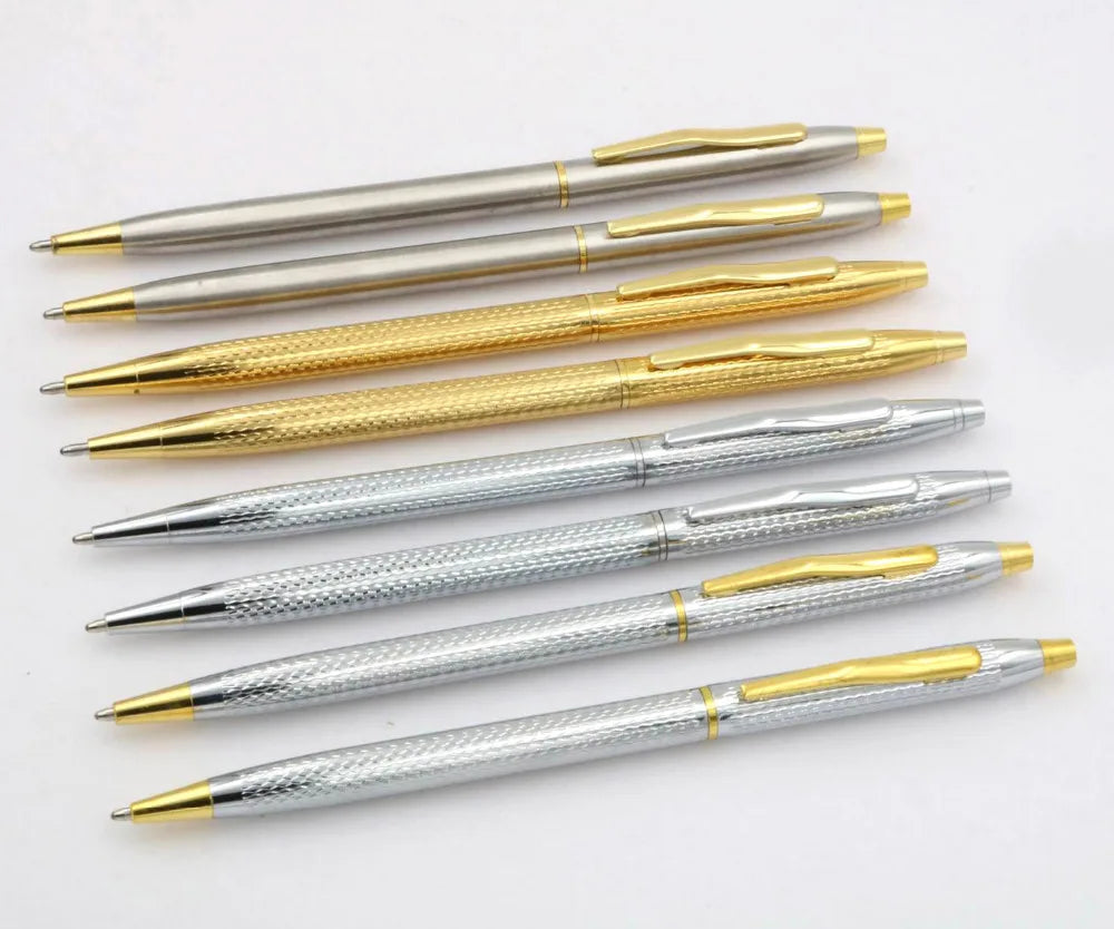 Luxury High Quality Twist Wave Pattern Drawing Ink METAL Ballpoint Pen Stationery Office School Supplies New