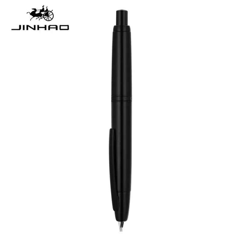 JINHAO 10 Press Fountain Pen Retractable EF/F Nib Metal With Clip Writing Ink Pen Converter School Supplies Stationery PK A1 A2
