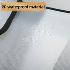 1Pcs Transparent A4 Waterproof File Folder with Press Button Plastic Document Bag for Data Storage Office Supplies