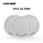MHW-3BOMBER Titanium Coating Espresso Puck Screen 51/53/58.5mm Reusable Metal Filter 0.8mm Thickness Lower Shower Screen