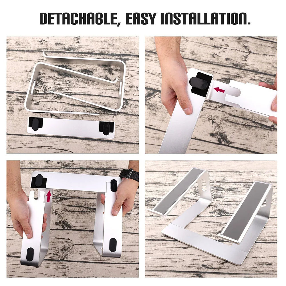 Laptop Stand Holder Aluminum Stand For MacBook Portable Laptop Stand Holder  Desktop Holder Notebook PC Computer Stand