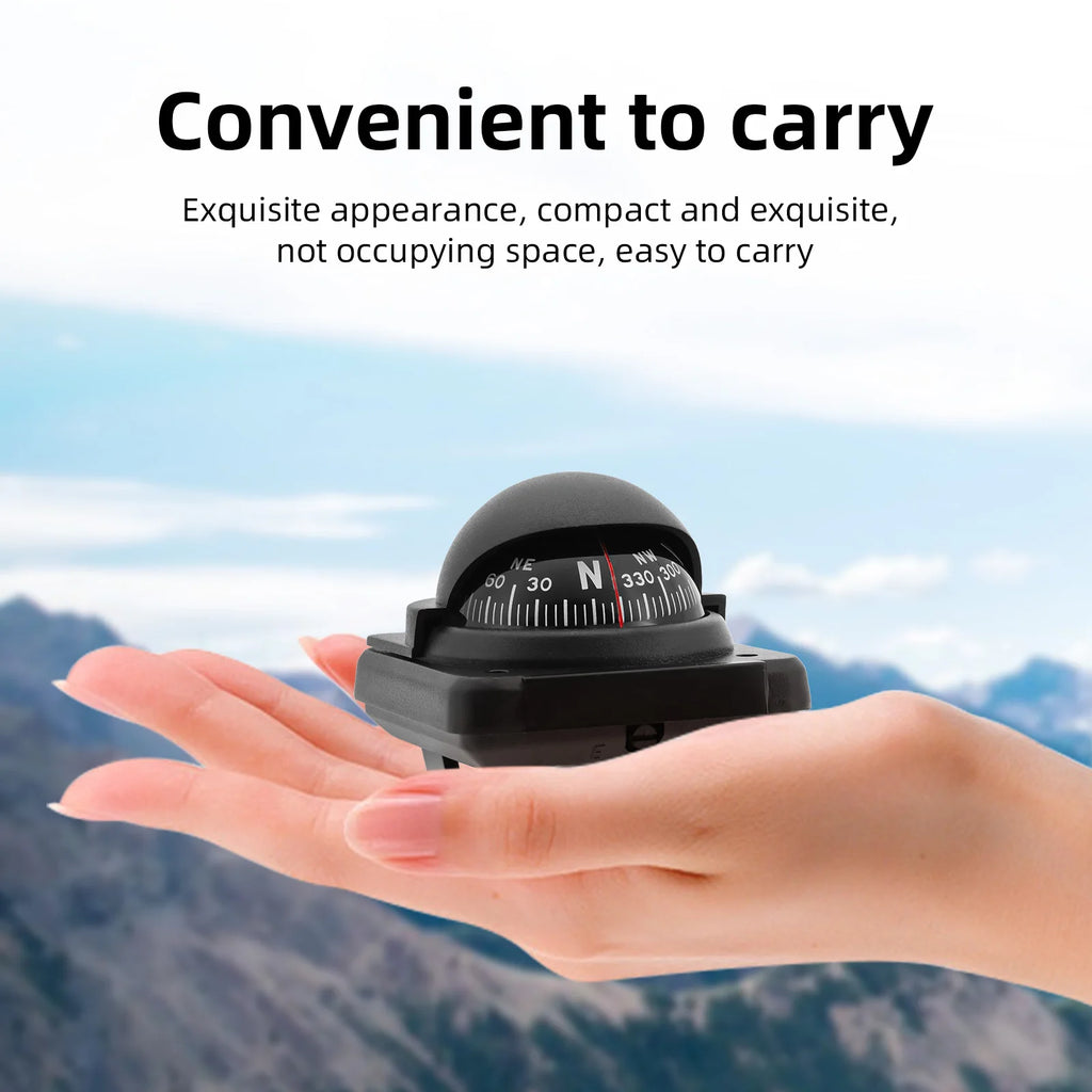 Multifunctional Compass Portable Compact Navigation Device Universal Outdoor High Precision Compass For Car Boat Moto Bicycle