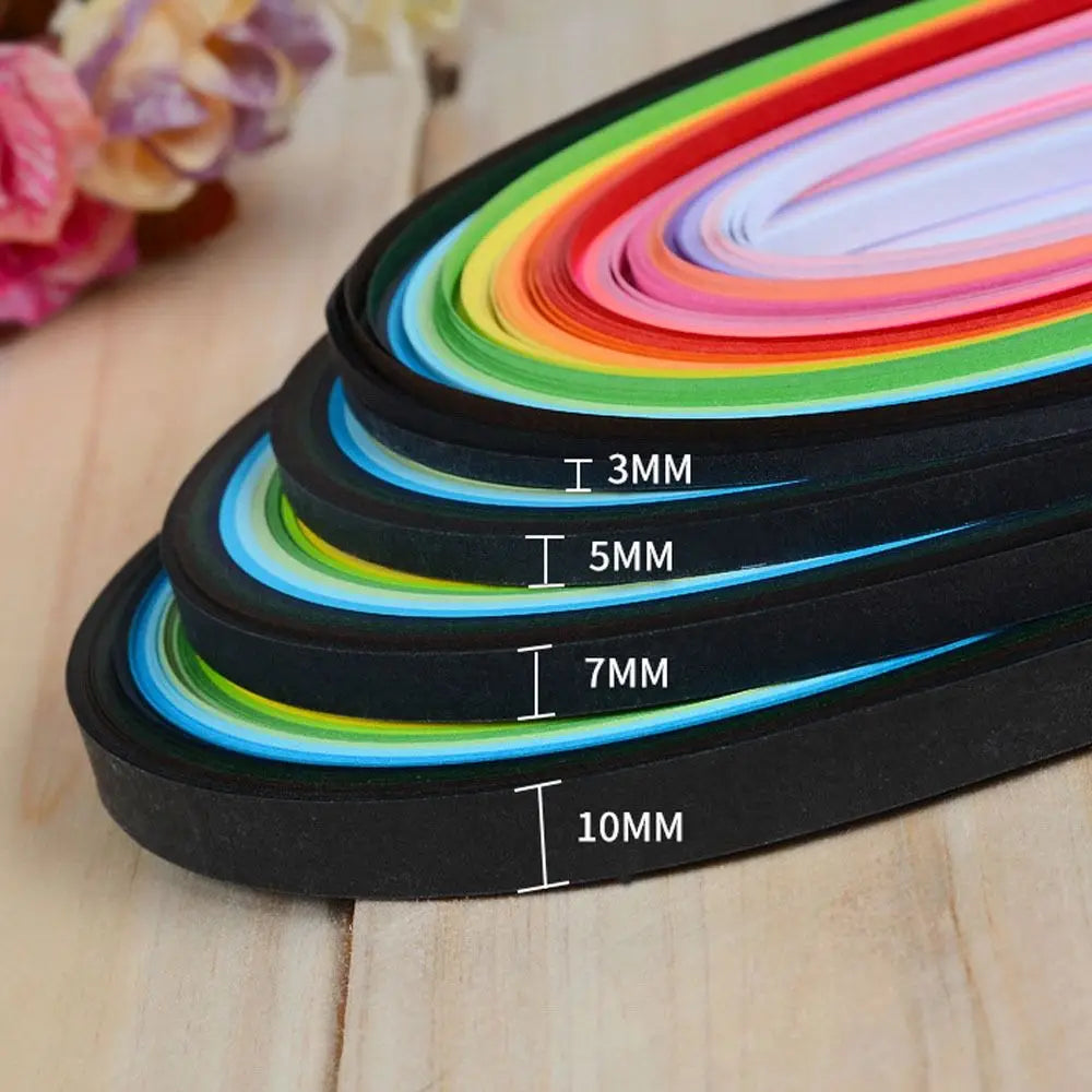 180Ocs Creative 3/5/7/10mm Quilling Paper 36Colors DIY Flower Gift Paper Handmade Origami Quilling Tools