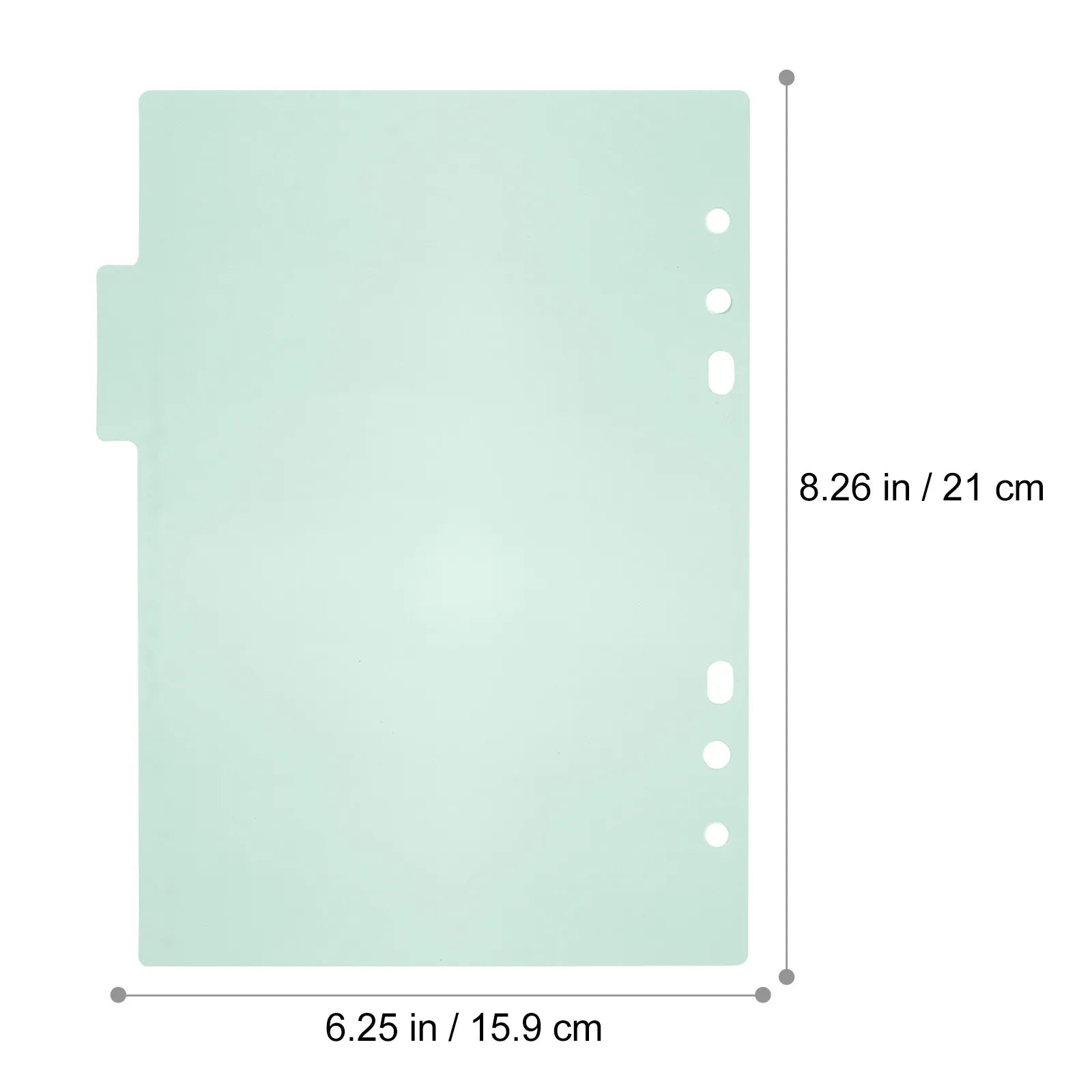 10Pcs Bright Colorful Index Dividers Label Set Smooth Surface High-Quality Paper Tab for Office School Binder Organization Index