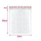 50Pcs Bubble Mailers White Poly Bubble Mailer Self Seal Padded Gift Bag Packaging Envelope Bags Book Shipping Package Bag