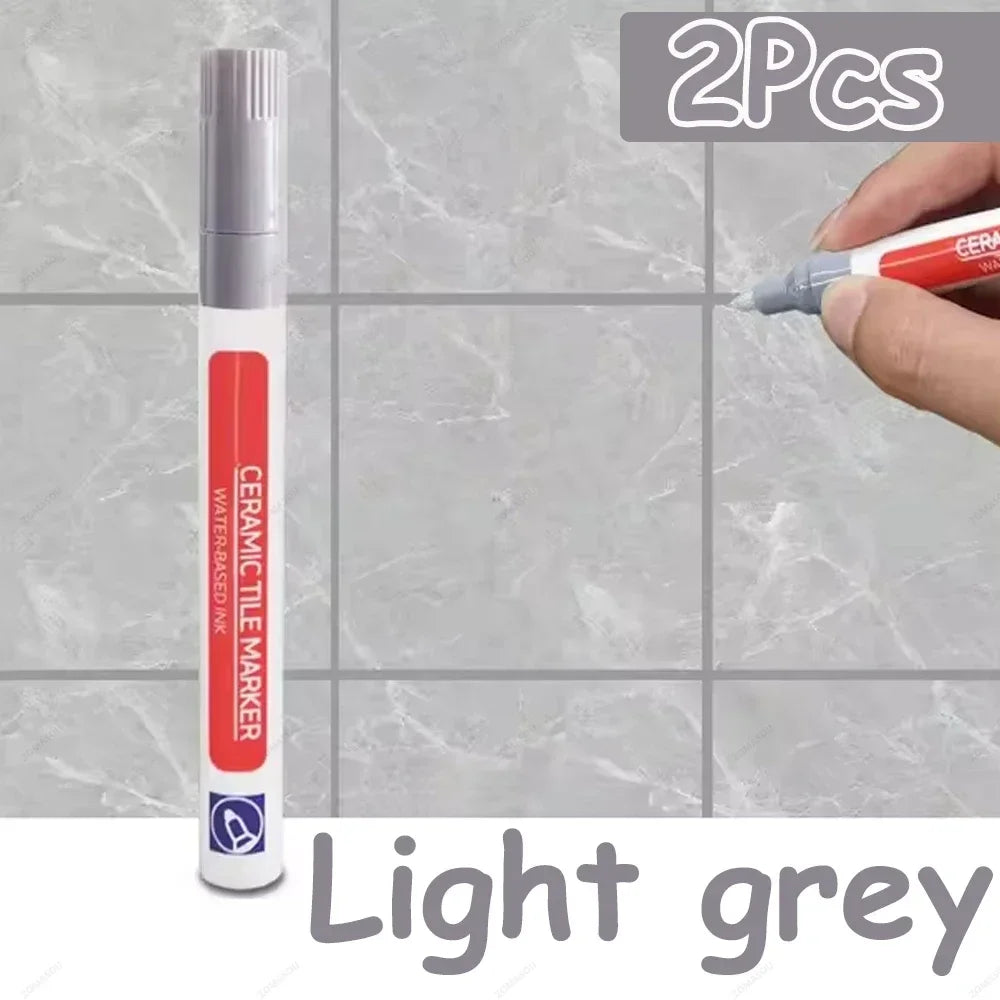10 Colors 1/2/4/10Pcs Floor Tile Marker Pen Wall Grout Pen Waterproof for Ceramic Kitchen Bathroom Seam Paint Gap Repair Tools