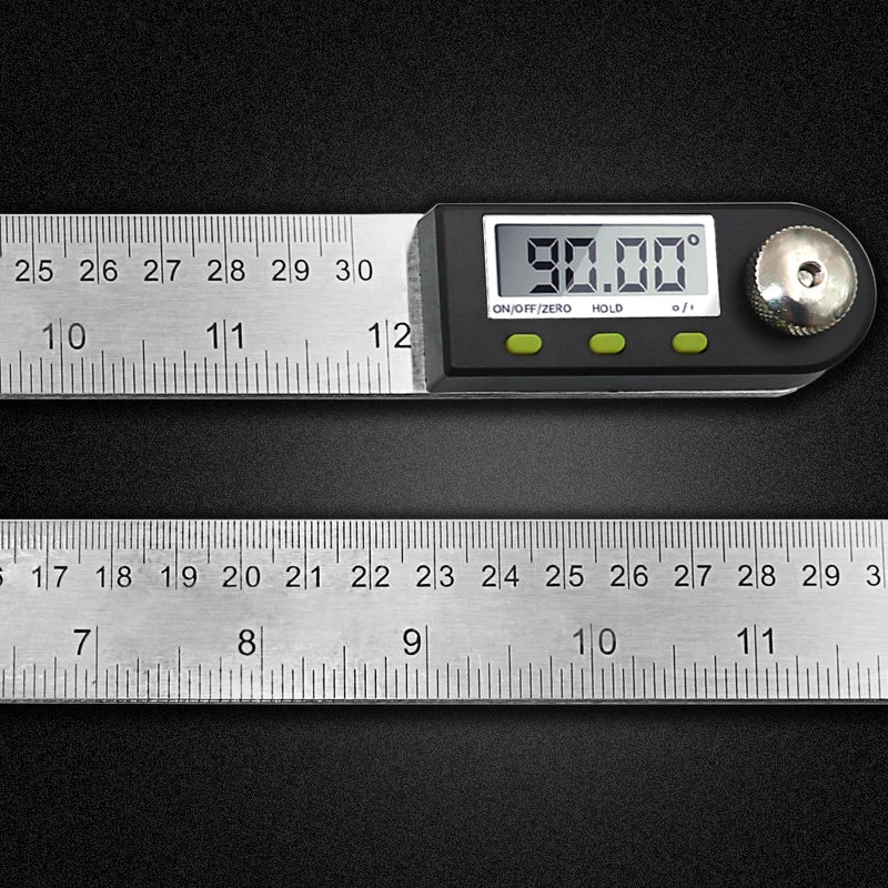 200mm 300mm Stainless Steel Digital Protractor Angle Ruler Electron Goniometer Angle Finder Meter Angle Gauge Measuring Tools