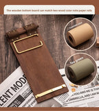 Vintage Sticky Note Clip Hanging Roll Paper Sticky Note No Sticky Ins Wind Board Note Blank Notepad Message Pad