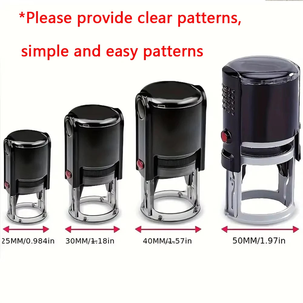 Custom Self-Inking Stamp With Your Own Logo,Photosensitive Ink / Rubber Stamp,Personalize Your Logo Multiple Ink Color Option