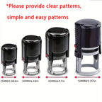 Custom Self-Inking Stamp With Your Own Logo,Photosensitive Ink / Rubber Stamp,Personalize Your Logo Multiple Ink Color Option
