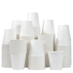 50/100PCS White Disposable Paper Cups Small Durable Bathroom Mouthwash Cups Suitable for Supermarket Tasting Beverage Containers