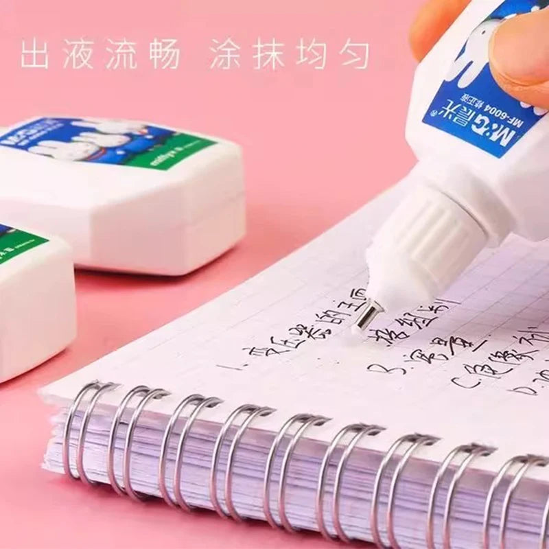M&G Correction Fluid for Student and Office Use, 18ml / Bottle, Corrects Errors, 2 Ways to Use, Brush and Tip