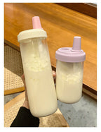 500/800ML Large-capacity Straw Cup, Food-grade Transparent PP Material,Portable Ins Style Water Cup, Juice Milk Tea Cup