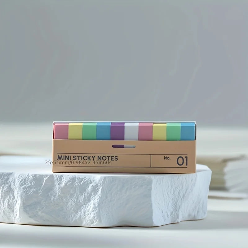 800 sheets of boxed sticky notes, 10 different colored index tabs, self-adhesive page markers, suitable for office and study pur