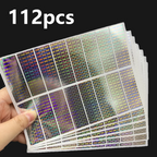 112pcs/240pcs Holographic Labels Tamper Evident Sealing Void Security Stickers for Gift Box Shipping Box Commercial Package