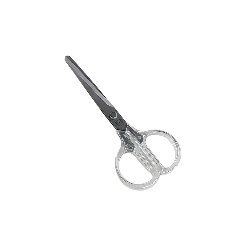 Ins Simple Office Scissors, Transparent Planner, Portable Handcrafted Scissors, Student Art Paper-cutting Knives Wholesale