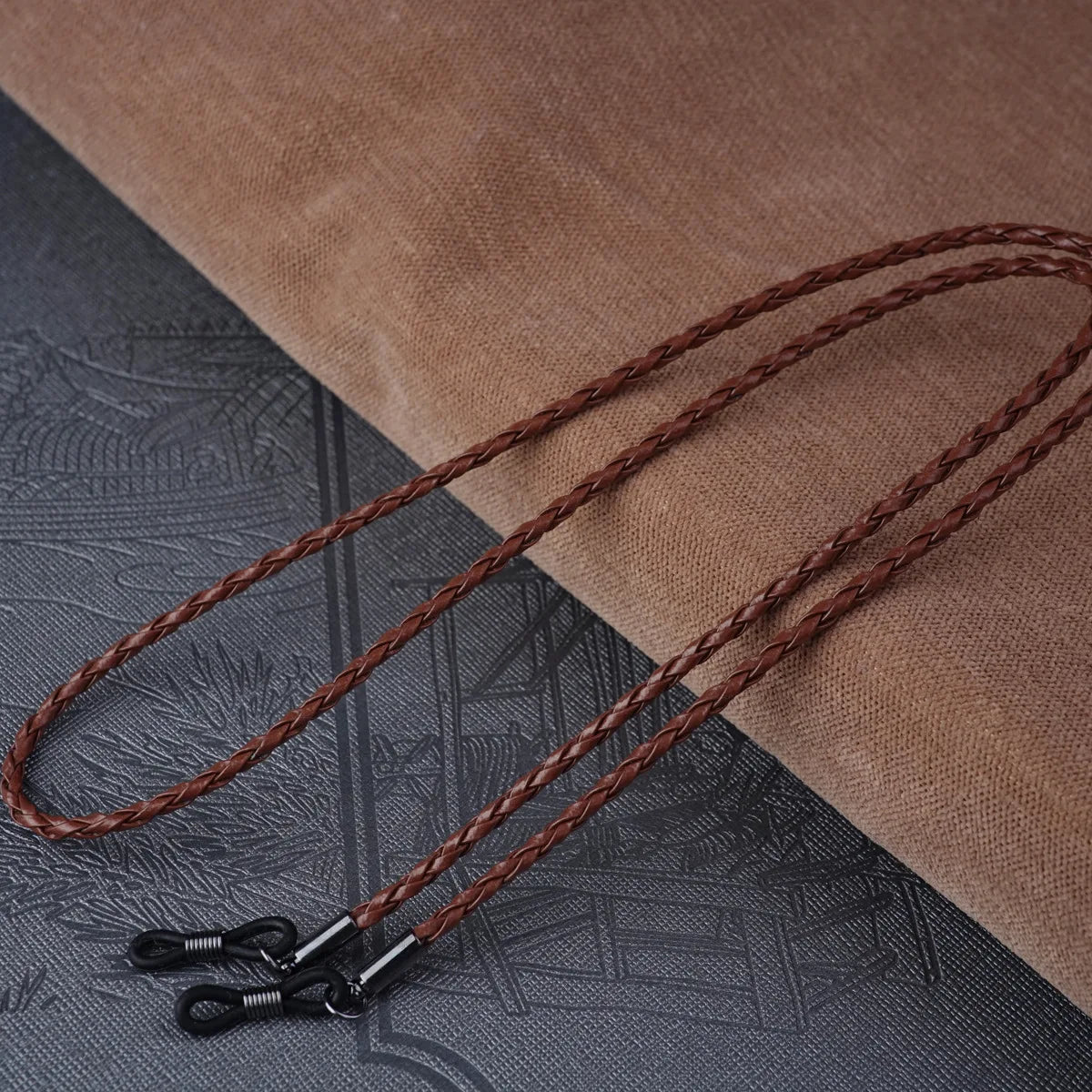 1pc Women Men Glasses Leather Rope Chain Woven Glasses Lace Up Outdoor Sports Non-slip Glasses Accessorie﻿(11 Colors for Choose)