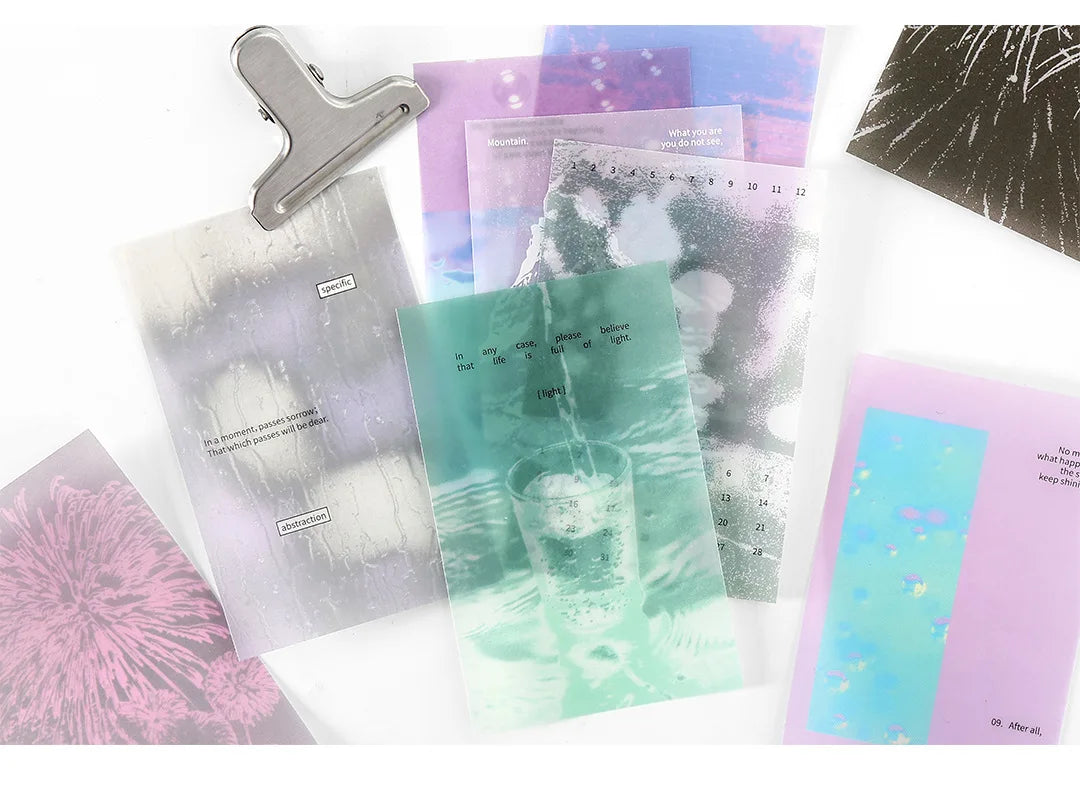 10pcs/lot Memo Pads Material Paper  slow start to the season Collection Journal Scrapbooking paper  Background Decoration Paper