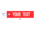 Customized Key Chain Tag Motorcycle Outboard Double Sided Embroidered Keychain