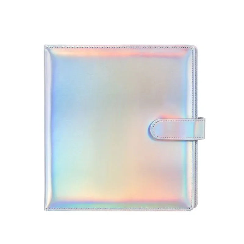 3-Ring A5 Binder Photo Album Photocard Holder Scrapbook with Cotton Padding, High-Gloss Surface for Pokemon Yu-Gi-Oh Card Album