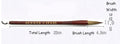 Wooden Writing Brushes Wolf Hair Traditional Chinese Calligraphy Painting Practice Festival Couplets Regular Script Supply