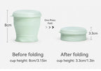 Collapsible Silicone Water Cup – Portable, Leak-Proof & BPA-Free for Travel, Hiking, Camping, Gym, Office