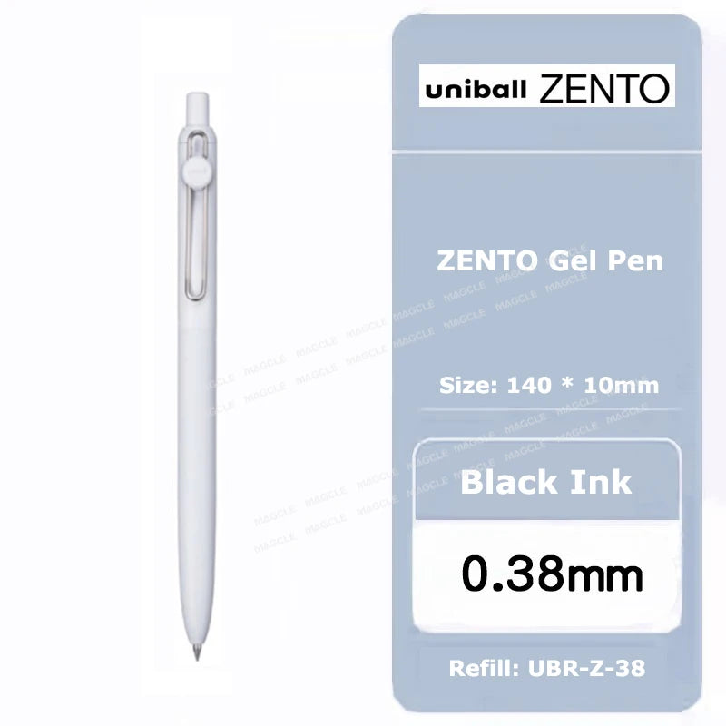 uniball ZENTO Standard 0.38/0.5mm Gel Pens,Water-Based Smooth Writing Roller Ball Pens Fit for a variety of occasions Stationery